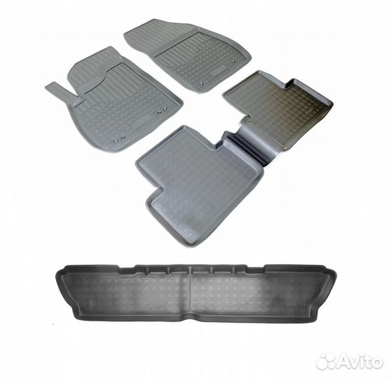 Коврики салона Opel Zafira C tourer 3 ряда