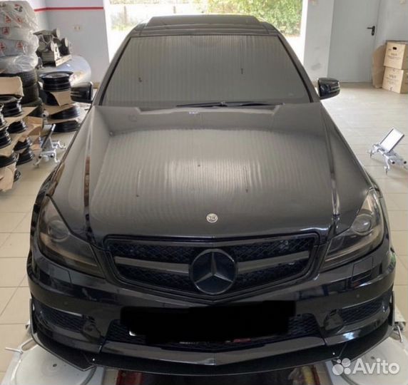 Сплиттер губа Mercedes w204