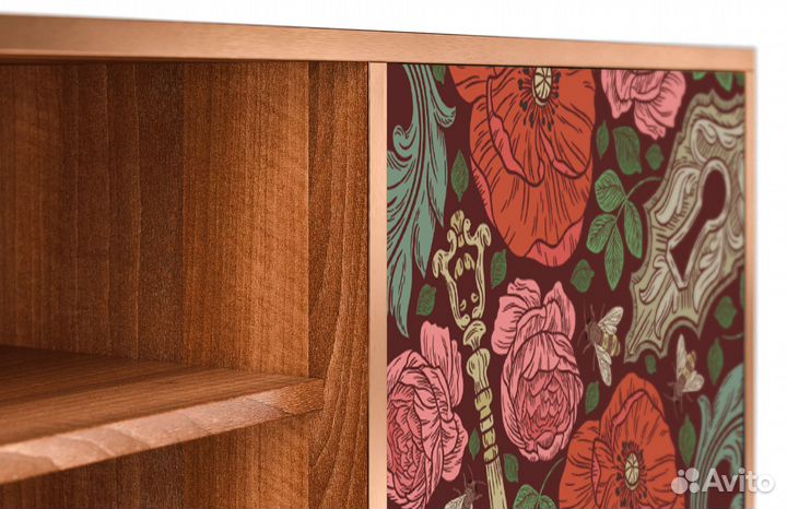 Тв-тумба T2 - Орех - Poppy Garden