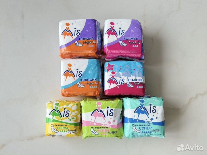 Прокладки always, kotex, mis, милана