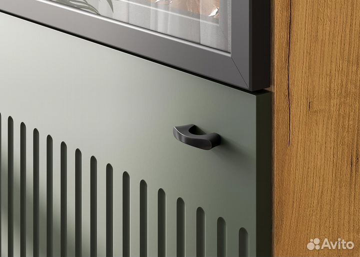 Стенка в гостиную оливковая