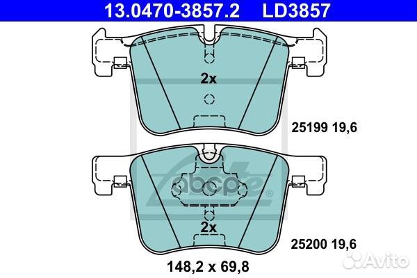 Колодки BMW 1 (F21), 3 (F30), X3 (F25) 11- CE