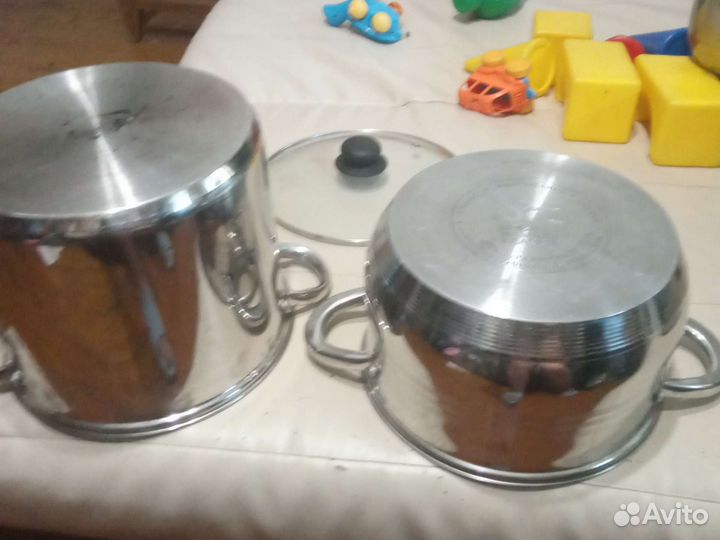 Кастрюли из нержавейки 9л и 6,5л