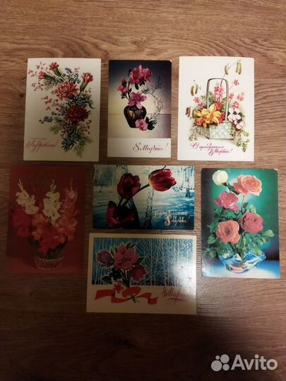 Советские открытки с 8 марта