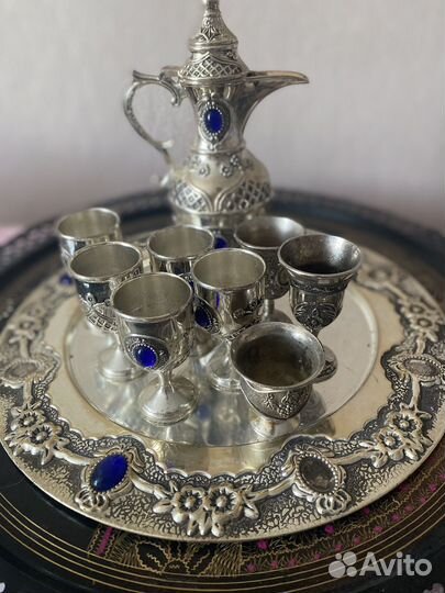 Набор чайник рюмки поднос