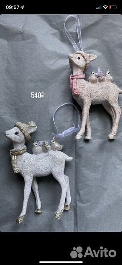 Елочные игрушка декор для дома олень фея