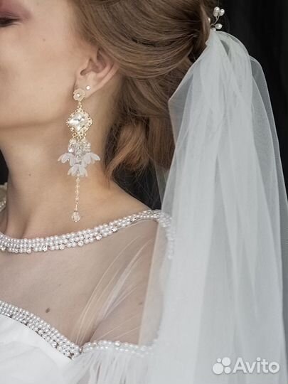 Свадебные серьги