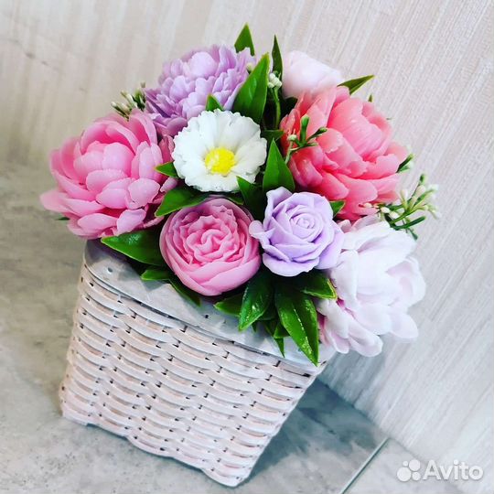 Букеты из мыла ко Дню матери, на 8 марта