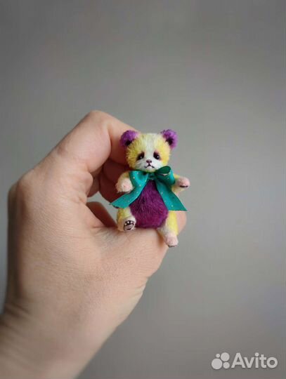 Бронь Мишка тедди ручная работа миниатюра