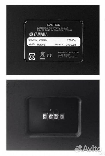 Колонки Yamaha 200-400W USA 2ш IF2205 Pro Акустика