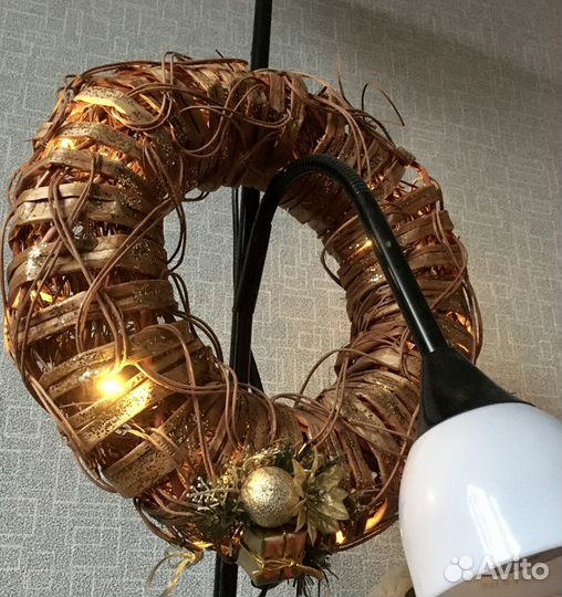 Рождест.светящийся венок(из Финляндии)