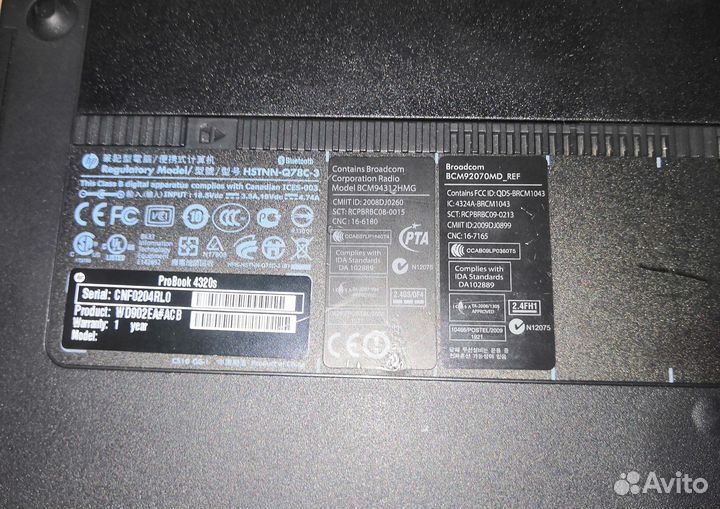 Ноутбук HP 4320s