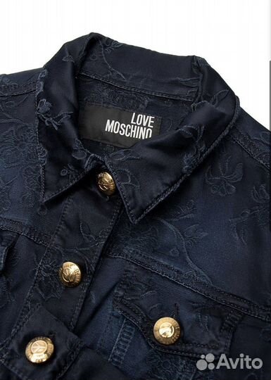 Джинсовая куртка женская love moschino