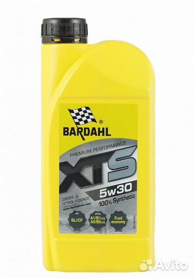 Bardahl XTS 5W30 SL CF A5 B5 Масло моторное 100% с