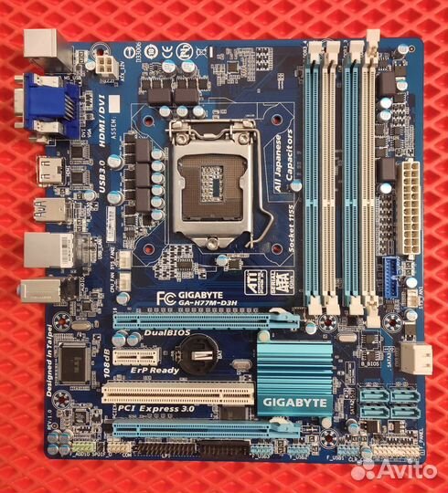 Плата 1155. Gigabyte GA-H77M-D3H не стартует