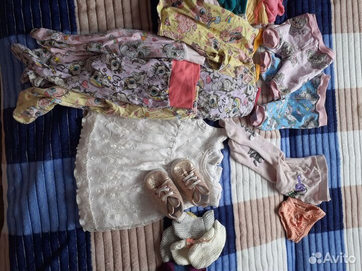 Одежда для девочки 68-74 пакетом