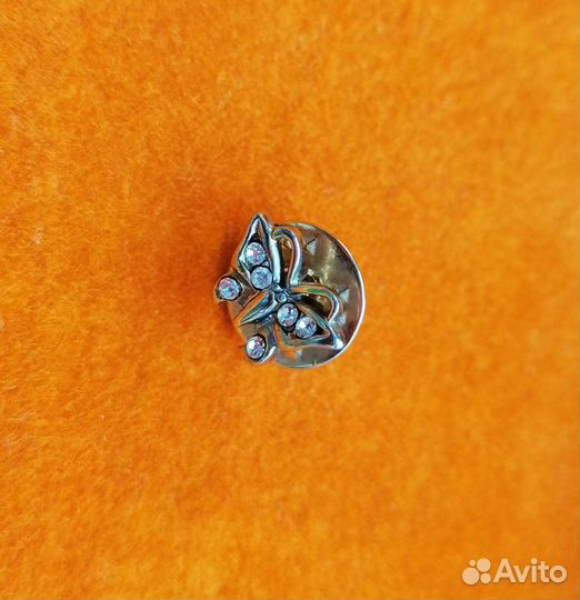 Винтажная мини-брошь бабочка