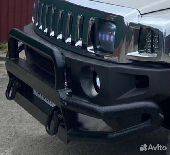 Силовые бампера (кенгурятник) hummer h3
