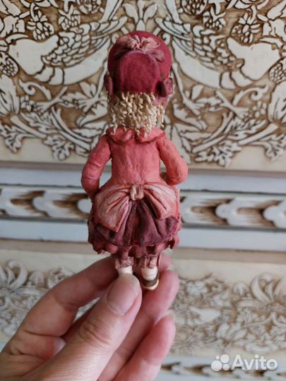 Ватная елочная игрушка по мотивам кукол брю