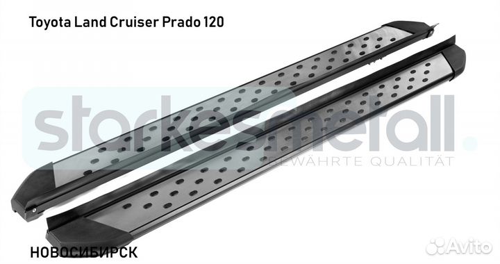 Пороги подножки Toyota Land Cruiser Prado 120 Village