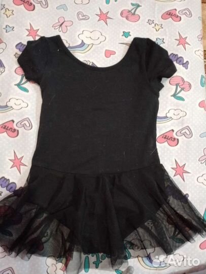 Гимнастический купальник с юбкой