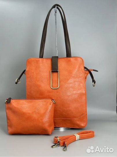 Сумка женская шоппер, через поечо