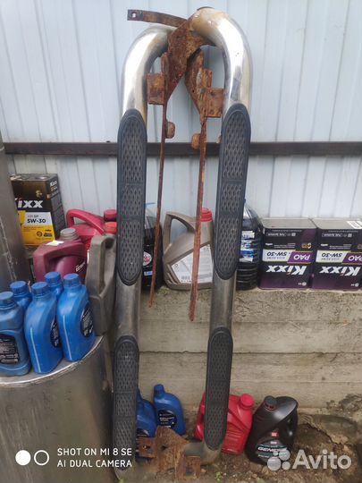 Подножки пороги на toyota rav4