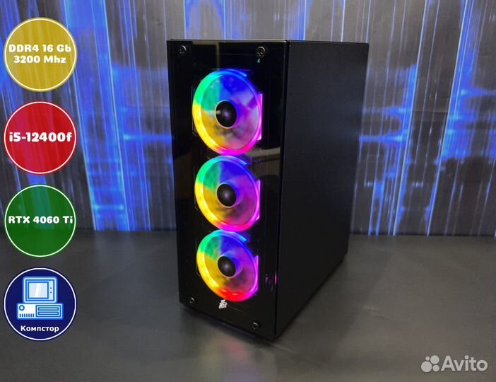Мощный компьютер i5-RTX4060Ti-16DDR4-MQV035691-H610