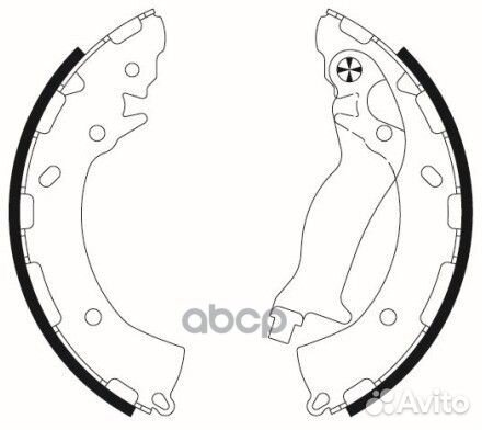 Колодки тормозные барабанные перед NS6013 N