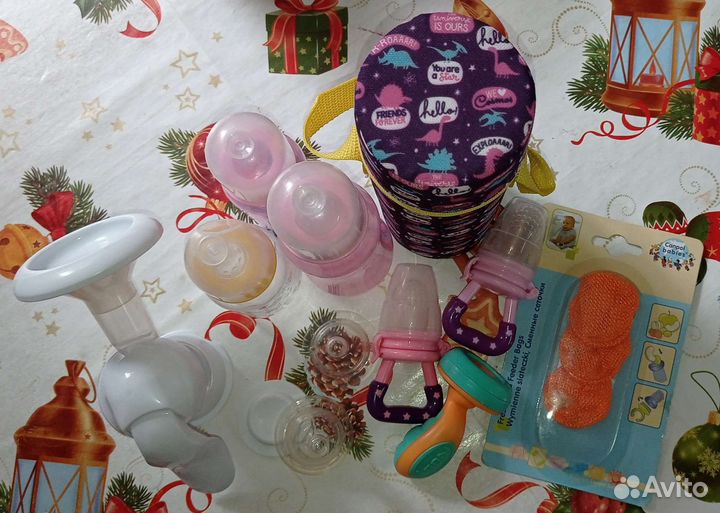 Бутылочки, ниблеры, молокоотсос, соски