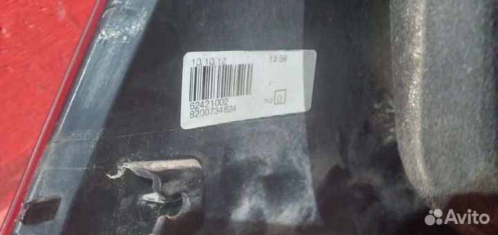 Сандеро фонарь задний правый Sandero Stepway 1