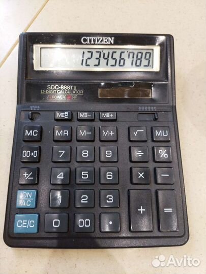 Калькулятор citizen sdc 888