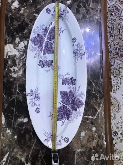 Блюдо фарфоровое антикварное Кузнецовское