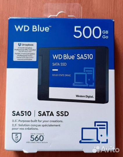 SSD WD Blue SA510 500 Gb новый