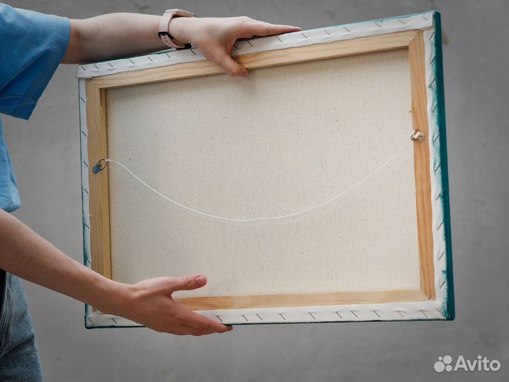 Картина маслом на холсте рыба