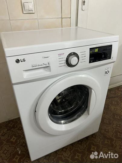 LG 7кг,1200 об. Сенсор,пар