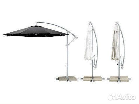 Зонт уличный на боковой стойке 