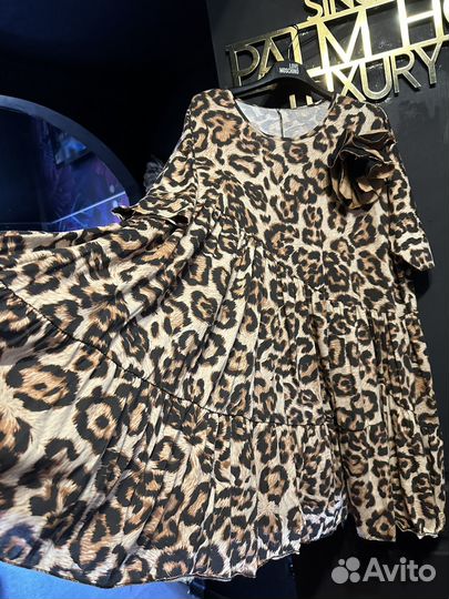 Платье болеро леопардлвое 50/60