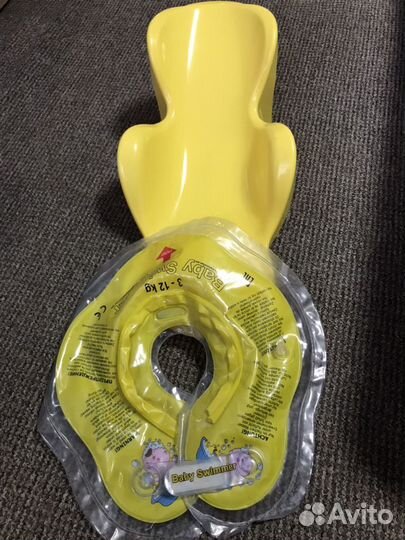 Круг для купания и горка