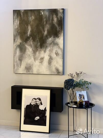 Картина акрилом с текстурной пастой