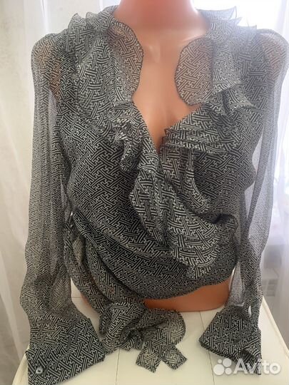 Кофта на запах шелк