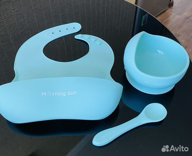 Набор детской силиконовой посуды