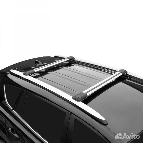 Багажник на рейлинги LUX Hunter L55-R, Серый