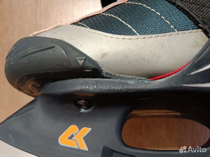 Раздвижные детские коньки б/у