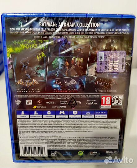Диск Новый Batman Arkham Collection PS4/5 Рус.верс