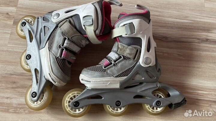 Ролики rollerblade spitfire 28-32р.р +защита