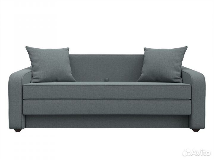 Диван прямой Лига-013, рогожка, амур серый. Москва