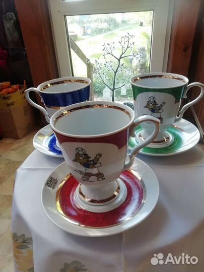 Бокал с блюдцем Дулево Фифа 2018 Забивака