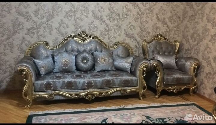 Диван и 2 кресла