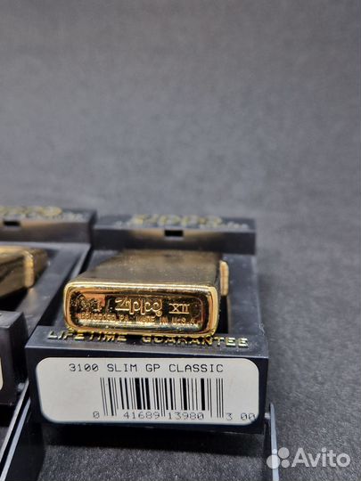 Zippo Slim's Gold Plated